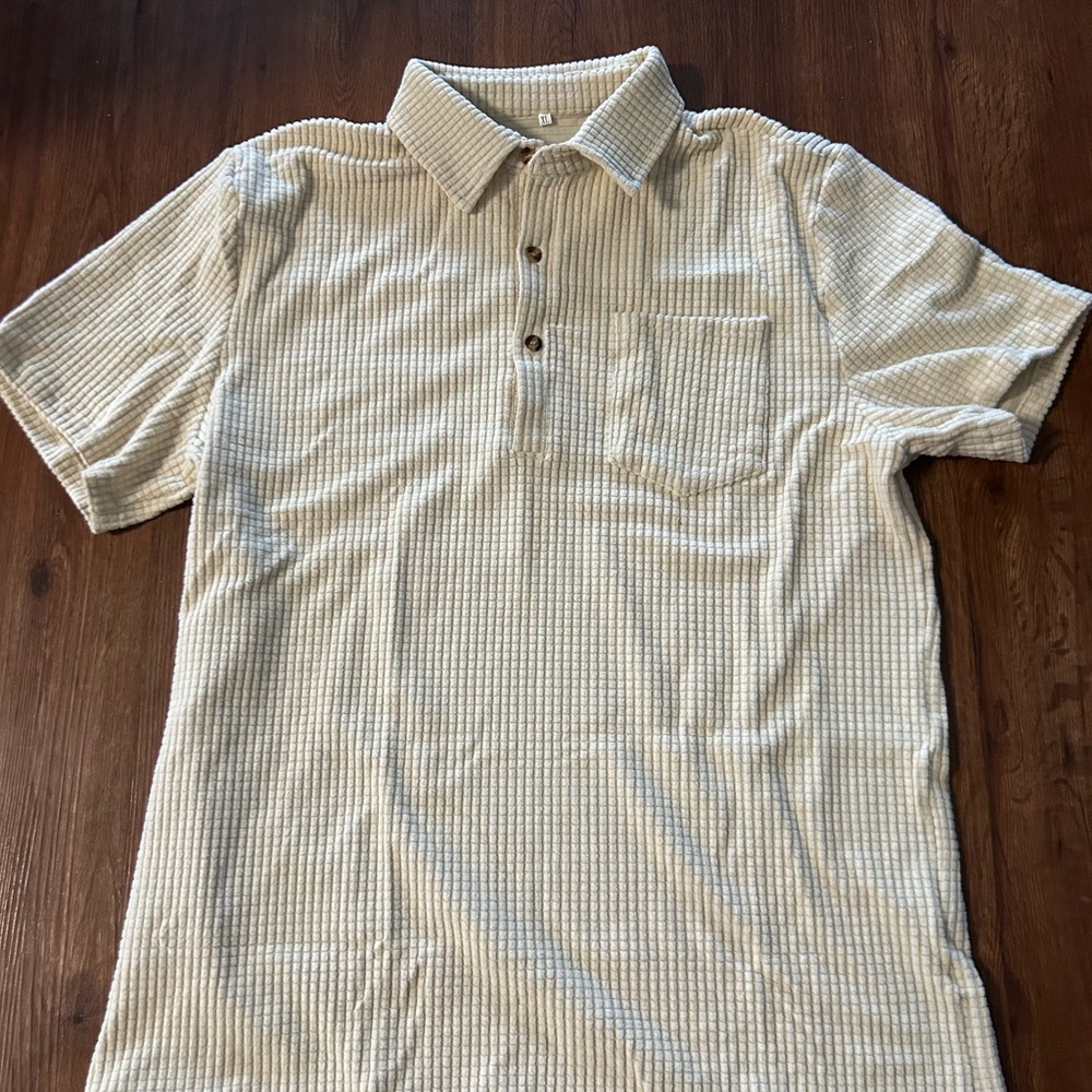 Edward Fraiser textured polo shirt. Size XL